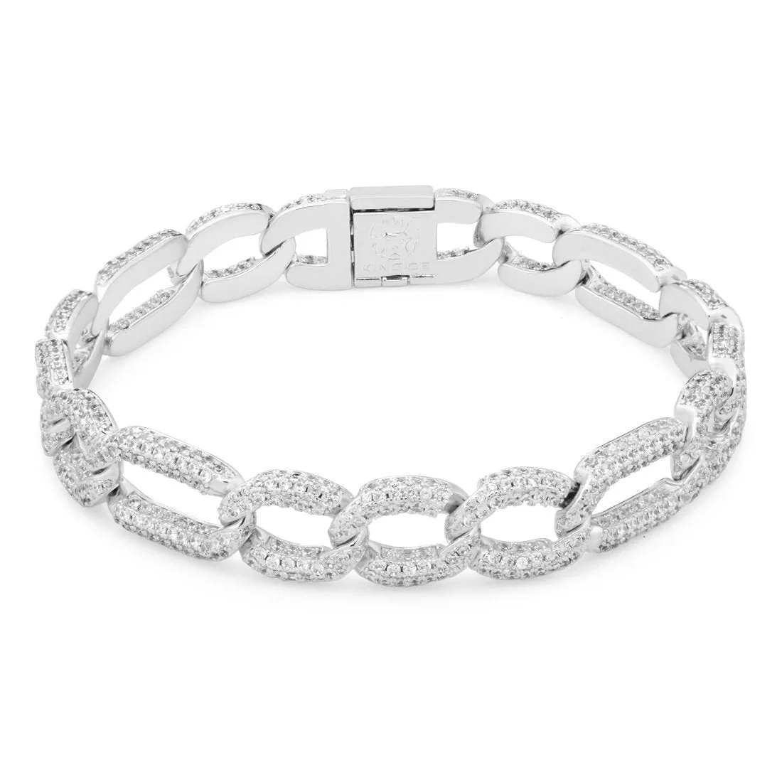 10mm Iced Figaro Bracelet