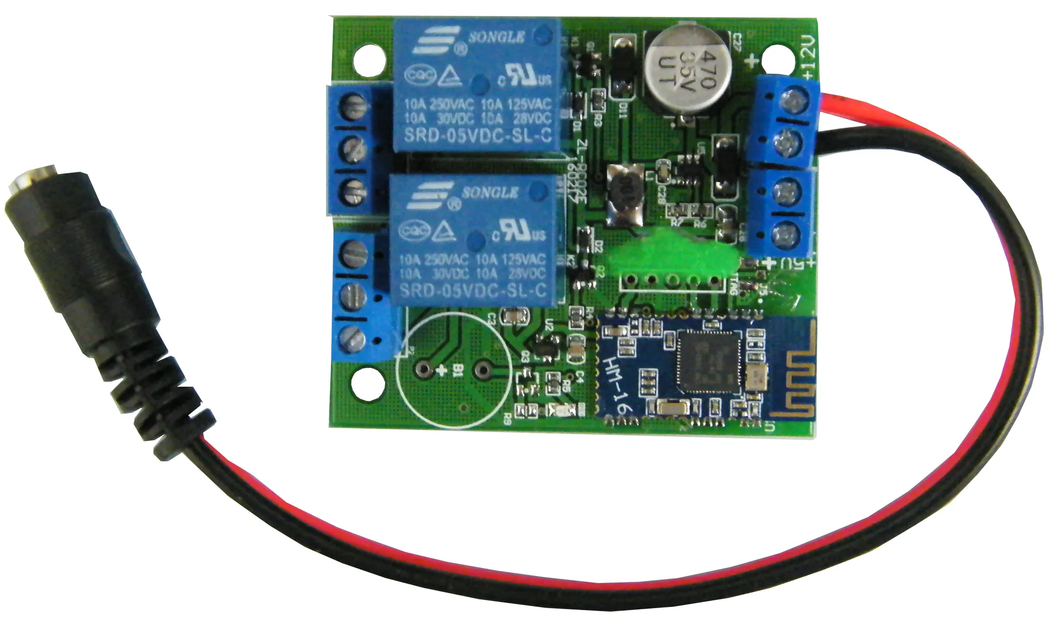 2-Channel Bluetooth Controlled Relay w/ Form “C” Contact for iPhone JBT2R-I