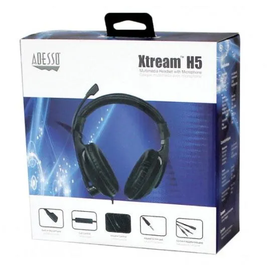 Adesso Xtreme H5 Multimedia Headphones