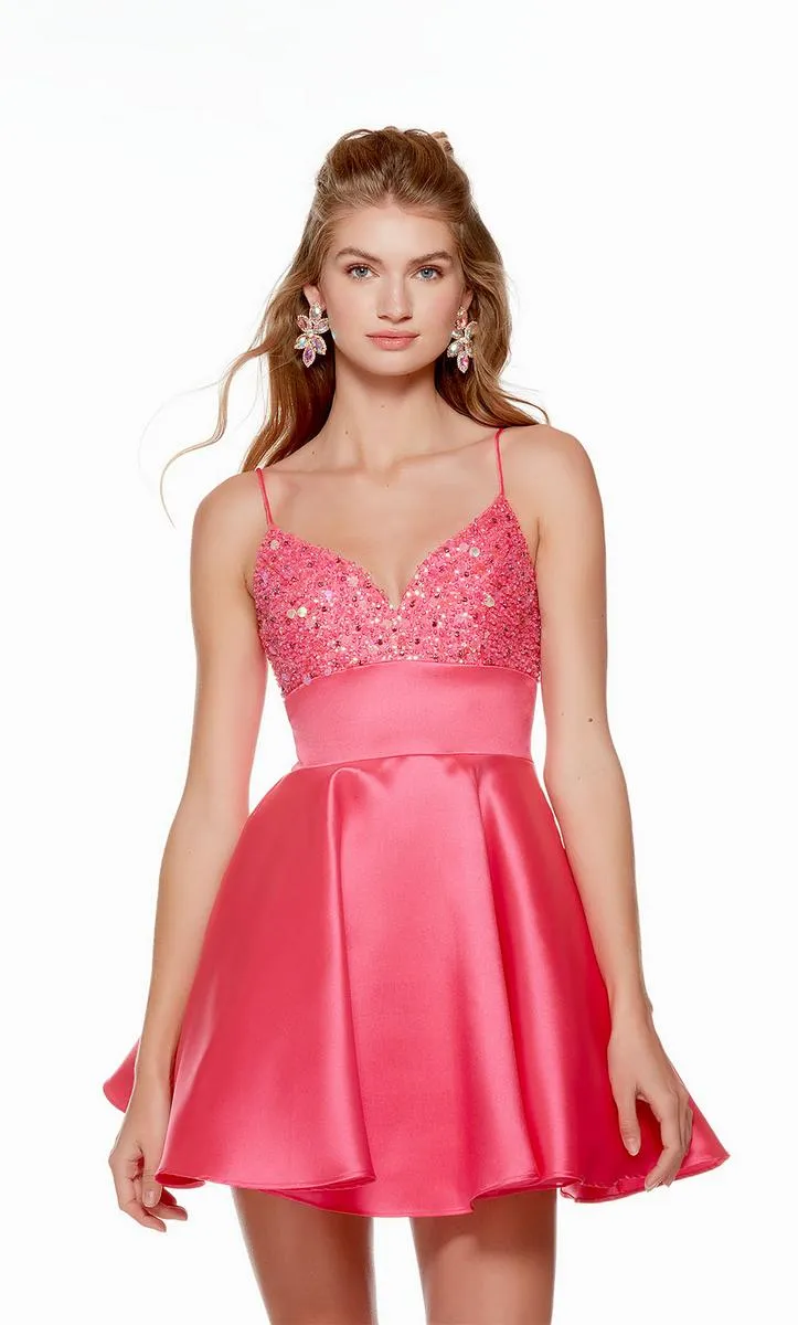 Alyce Paris A-Line Homecoming Dress 3148