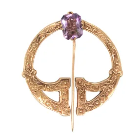 Amethyst Celtic Kilt Pin