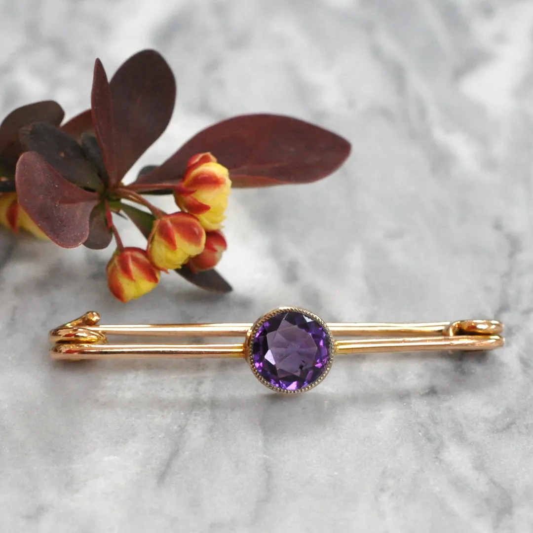 Amethyst Stock Pin