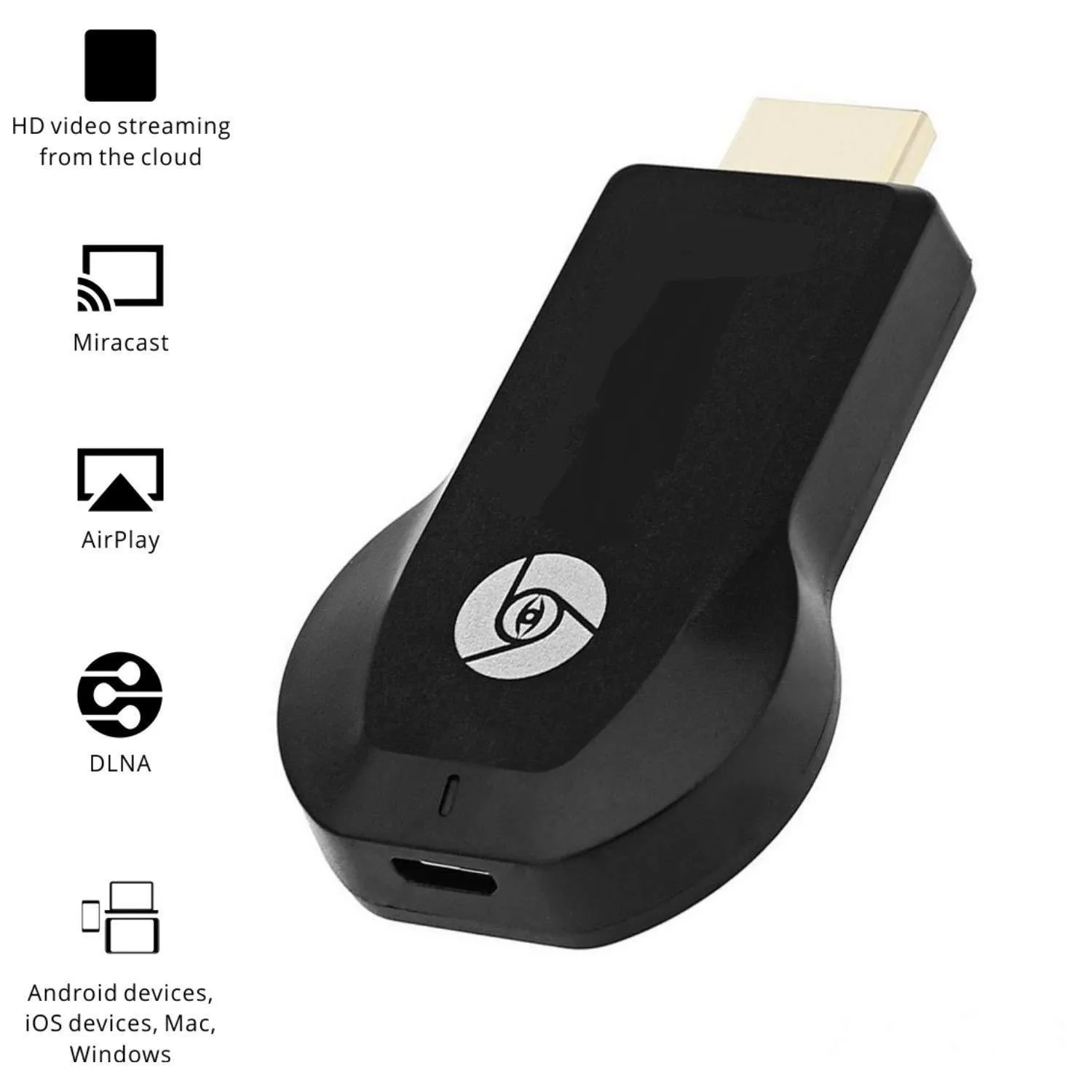 Anycast WiFi Wireless Display Dongle | DLNA Airplay | Wireless HDMI Mirroring WiFi Dongle Display, TV Dongle Receiver