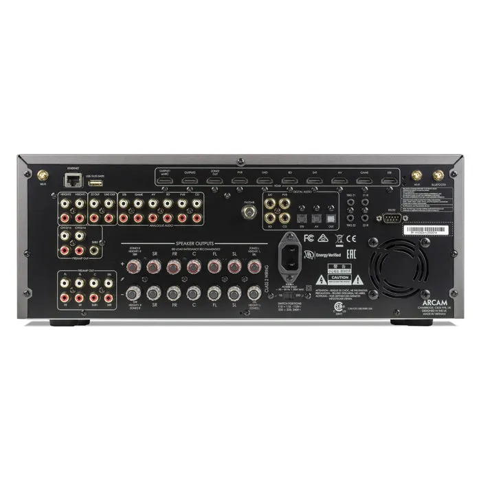 Arcam AVR21 HDMI 2.1 High Power Class AB 7.2 ch AV Receiver