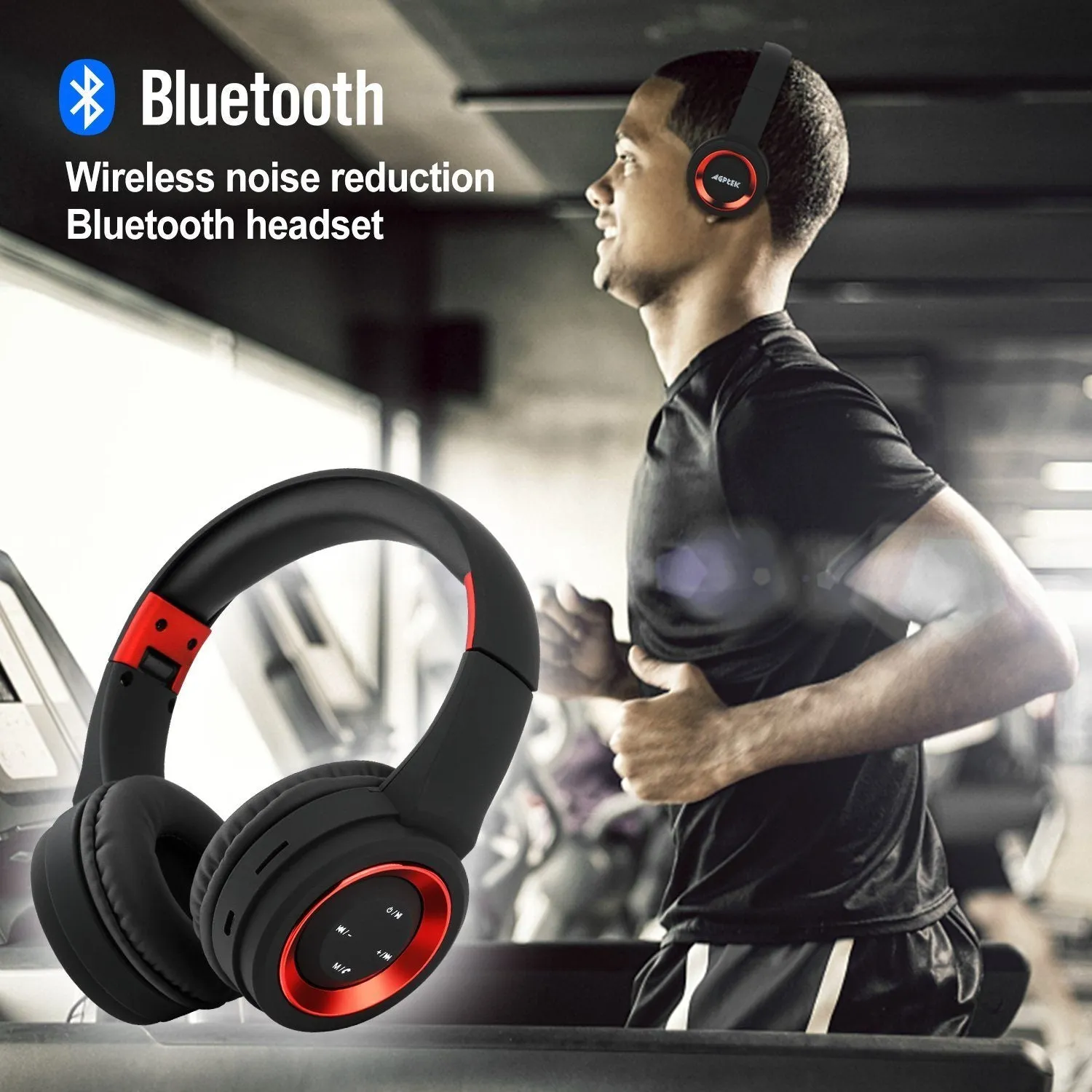 Bluetooth Headset Wireless Hi-Fi Stereo Foldable Headphones