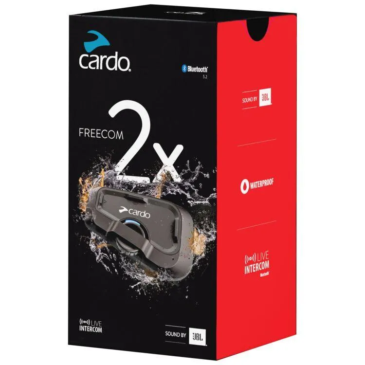 Cardo Freecom 2X Bluetooth Headset Single