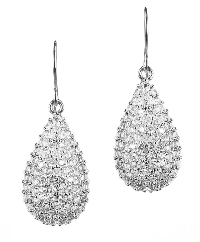 CZ Teardrop Earrings