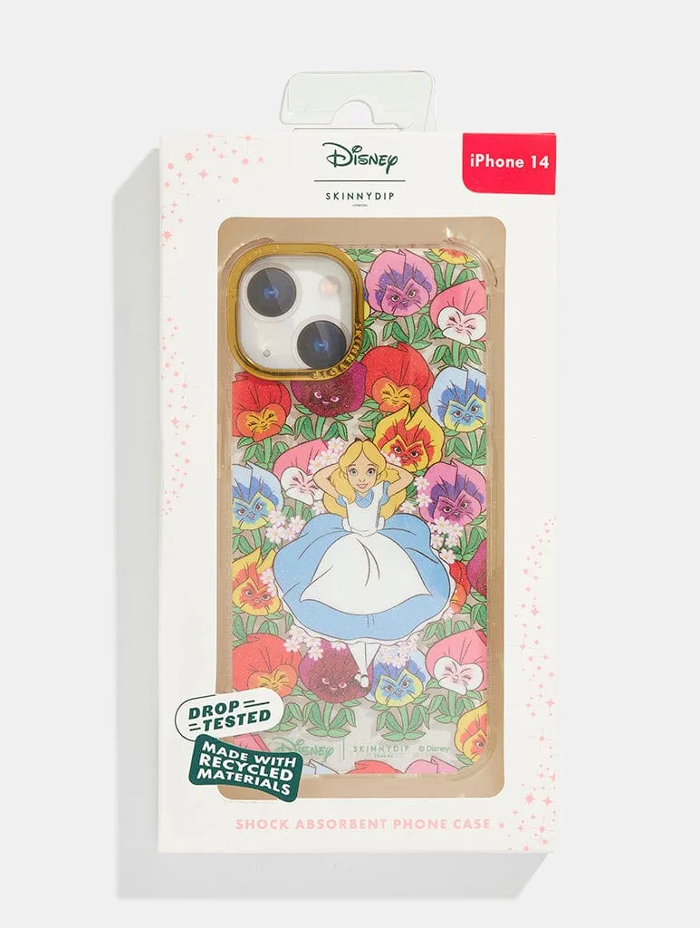 Disney Alice in Wonderland Flowerbed Shock iPhone Case