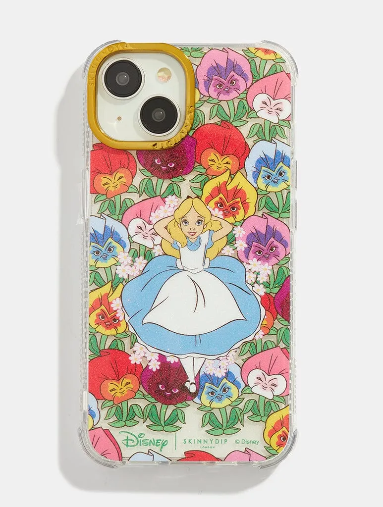 Disney Alice in Wonderland Flowerbed Shock iPhone Case