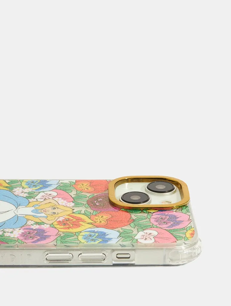 Disney Alice in Wonderland Flowerbed Shock iPhone Case