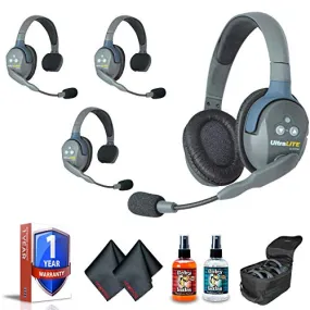 Eartec UL431 UltraLITE 4-Person Headset System (USA) Bundle 1