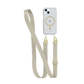 FlexQuartz - Apple iPhone 15 Case MagSafe® Compatible with Cross-Body - Gold