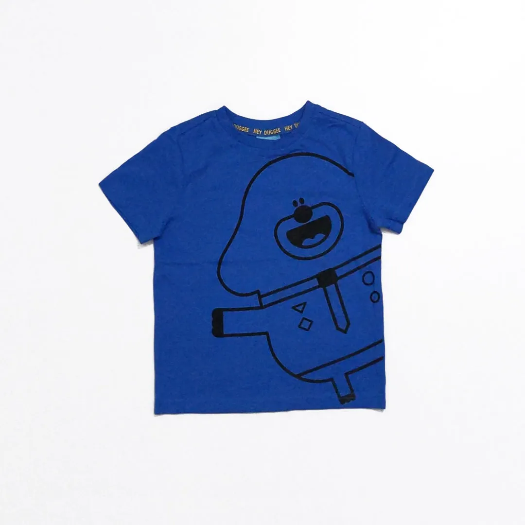 HD - Kids 'Blue' Animal Printed Cotton T-Shirt HD123