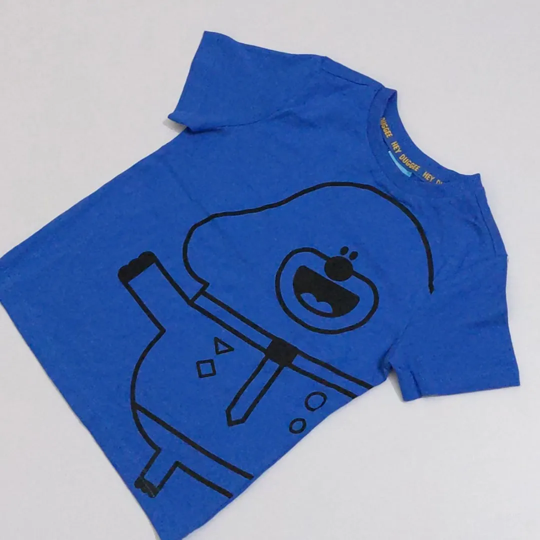 HD - Kids 'Blue' Animal Printed Cotton T-Shirt HD123