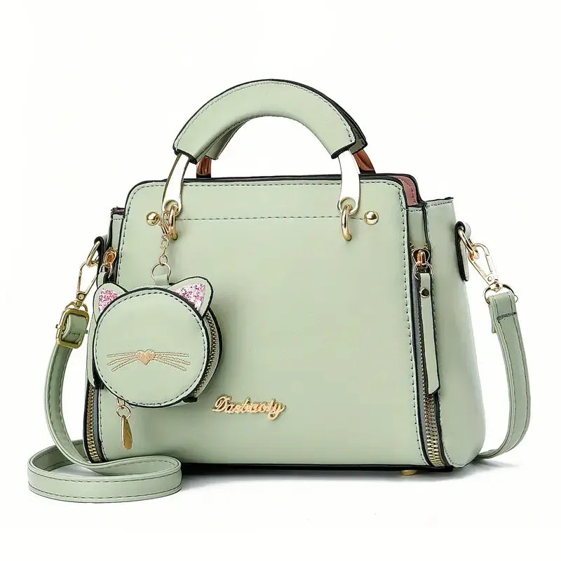 Letter Decor Hand Satchel Bag