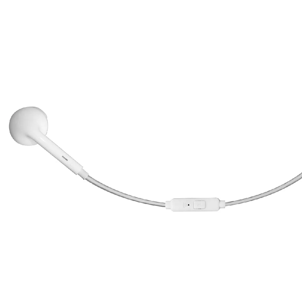 MH2 WIRED MONO HEADSET WITH RIGHT ANGLED CONNECTOR WHITE