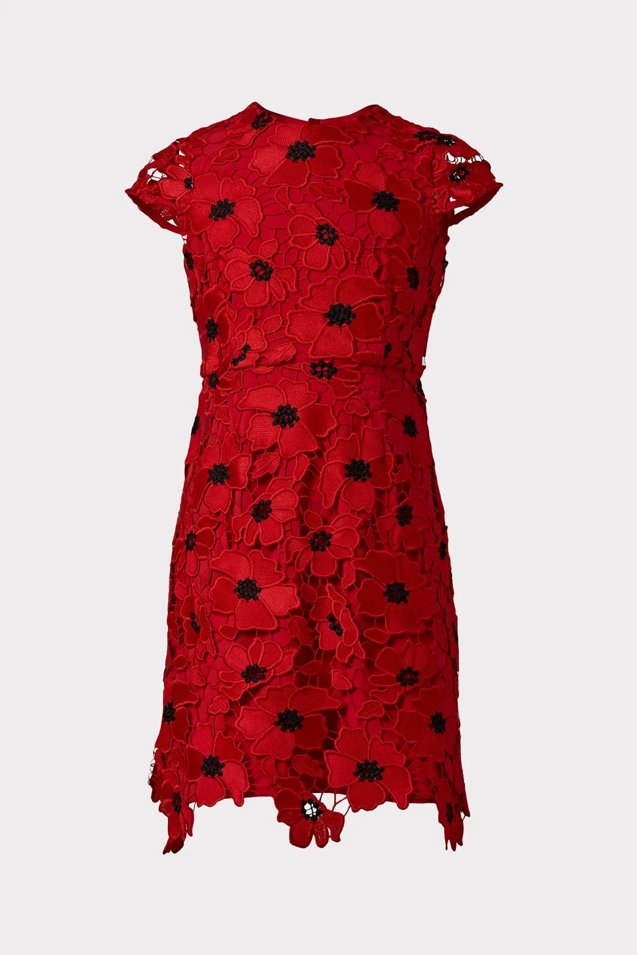 Milly Minis 3D Poppy Floral Lace Mini Dress