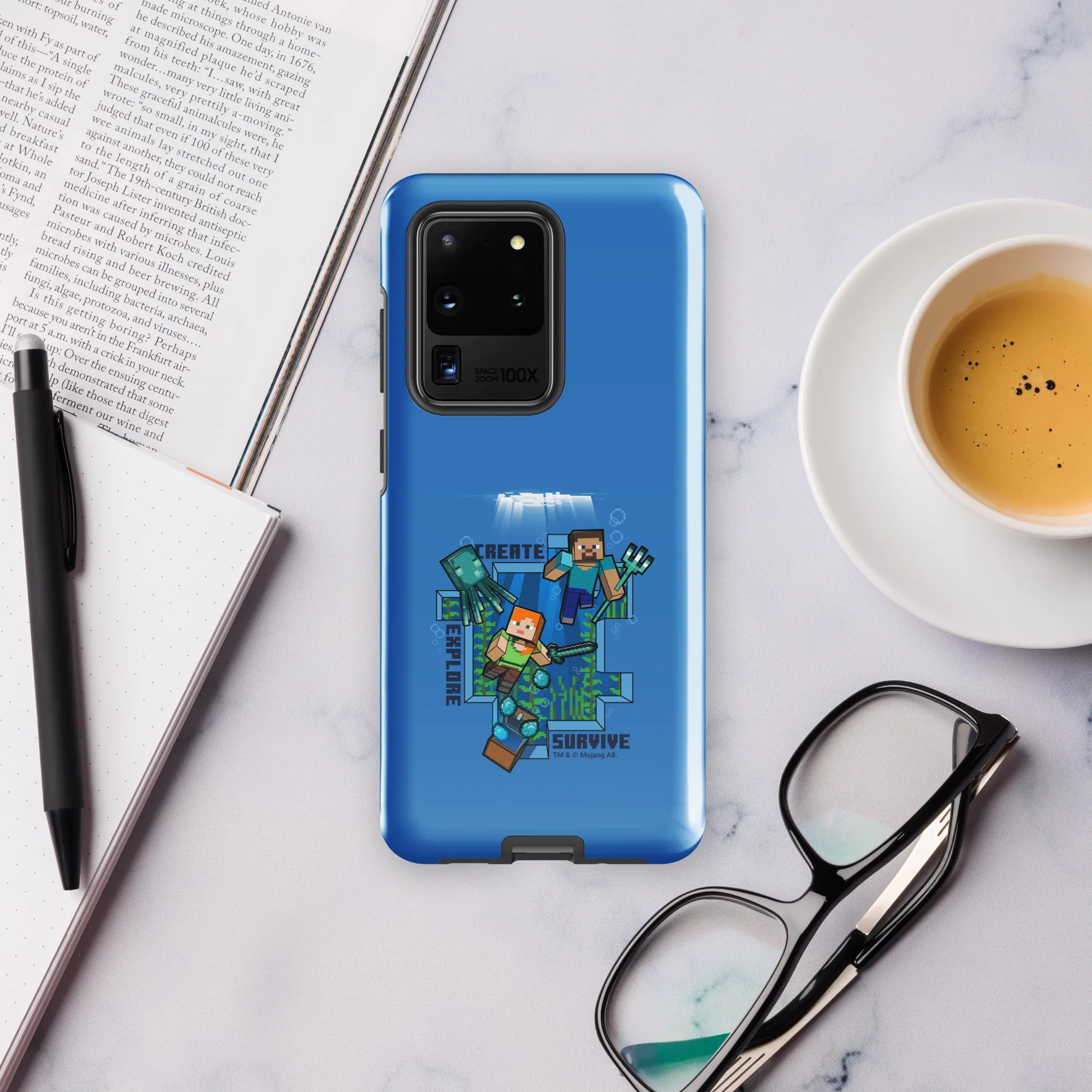 Minecraft Caves & Cliffs Create, Explore, Survive Tough Phone Case - Samsung