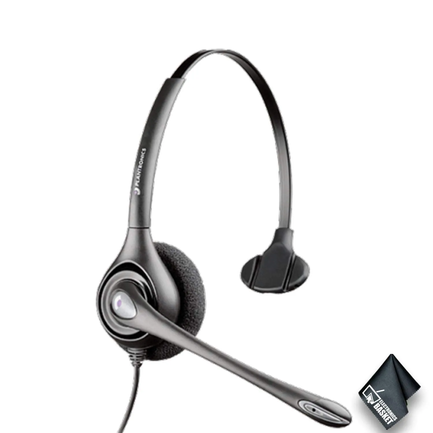 Plantronics H251H SupraPlus Wideband Monaural Headset Bundle