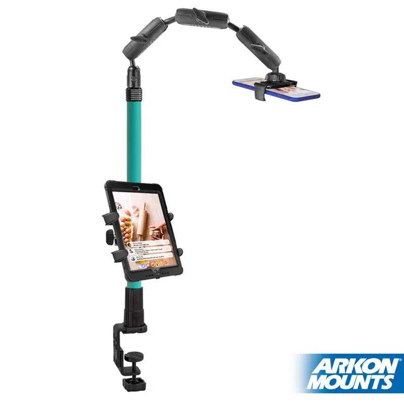 Remarkable Creator™ Pro Plus Clamp Mount with Teal Extension Pole