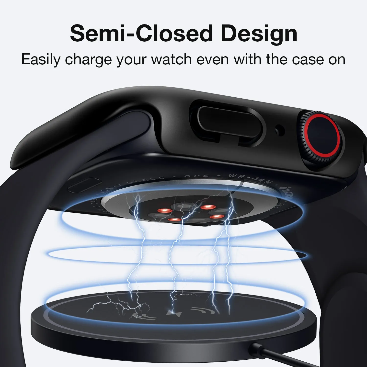 Tough On Apple Watch Case Series 6 / 5 / 4 / SE 40mm with Tempered Glass Screen Protector