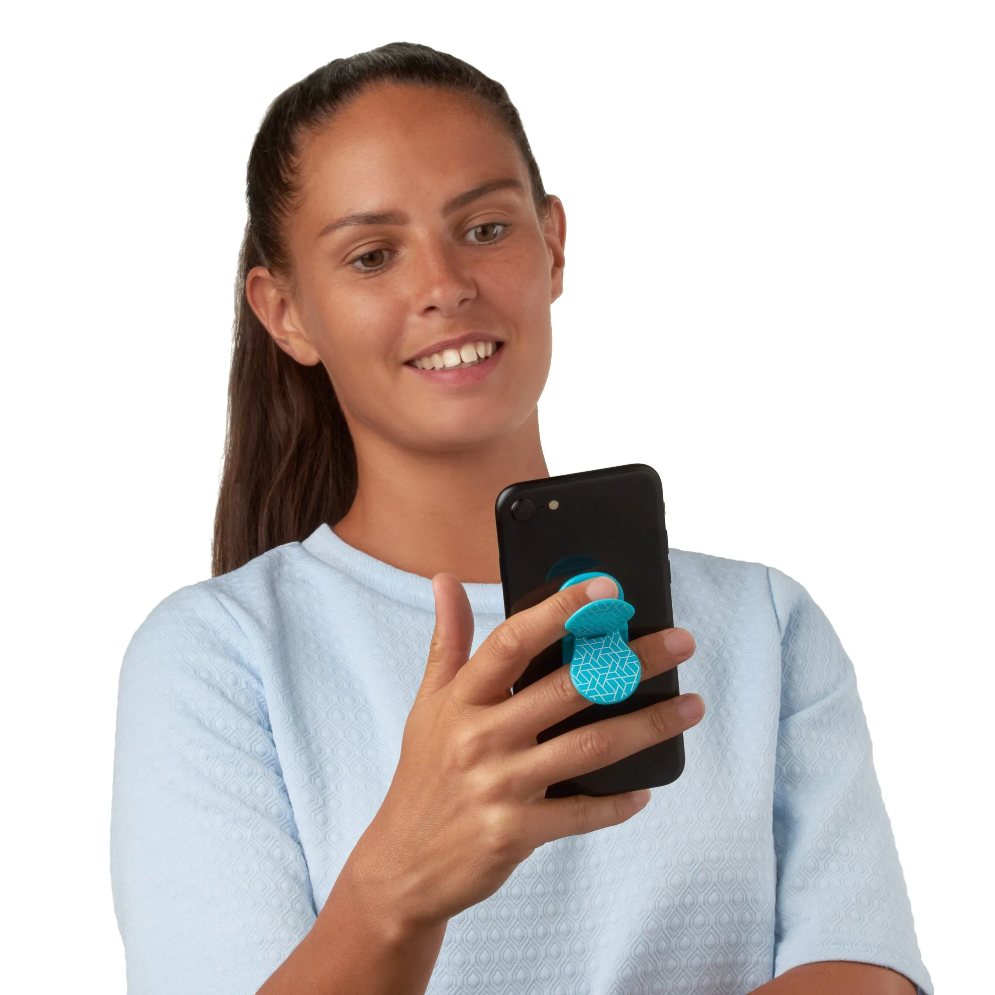 ZipGrips Phone Holder - Blue Geo